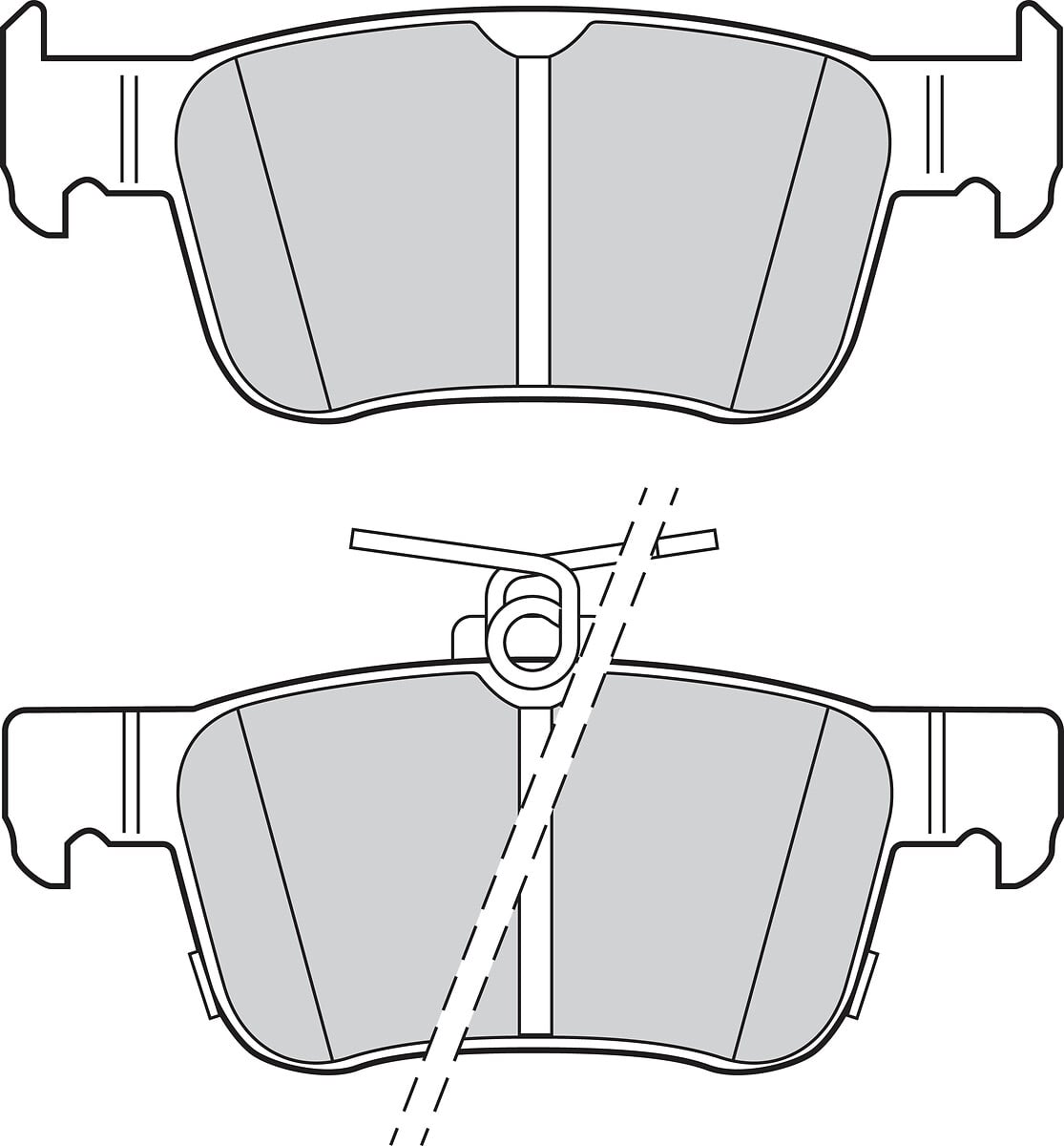 Jeu de 4 plaquettes de frein VALEO ref. 302899